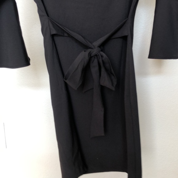 Lulus Center of Attention Black Dress with Bell Sleeves - Picture 9 of 9